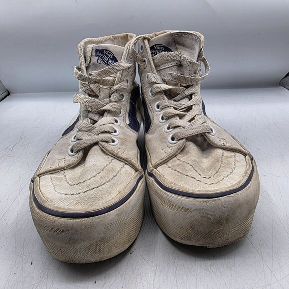 Vans SK8 Hi Tapered Womens Size 5 Stackform Navy True White Platform Shoes - Picture 14 of 15